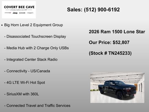 New 2026 RAM 1500 Lone Star AWD/4WD image 37