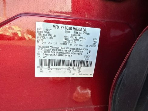 Used 2019 Ford Edge ST w/ Equipment Group 401A AWD/4WD image 11