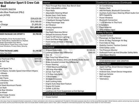 Certified 2023 Jeep Gladiator Sport image 3