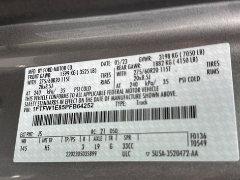 Used 2023 Ford F150 Lariat w/ Max Trailer Tow Package image 33