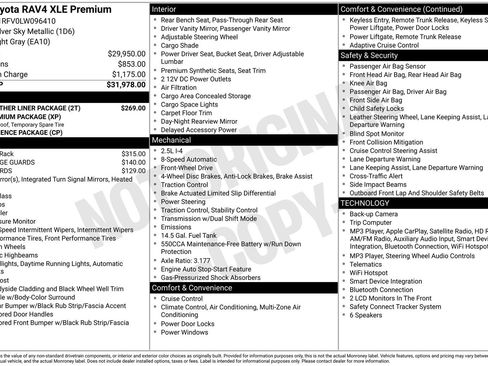 Used 2020 Toyota RAV4 XLE Premium w/ All Weather Liner Package FWD image 34