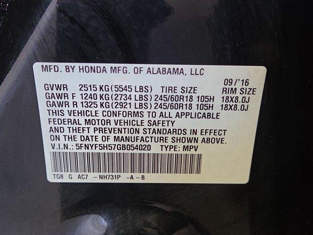 Used 2016 Honda Pilot EX-L image 19