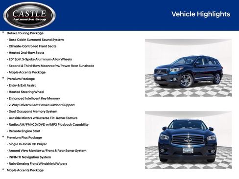 Used 2015 INFINITI QX60 Luxe w/ Deluxe Touring Package AWD/4WD image 7