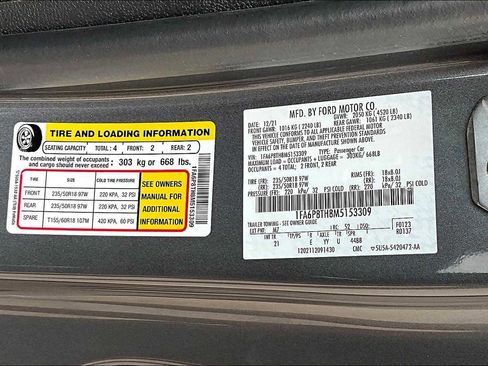 Used 2021 Ford Mustang Coupe w/ Equipment Group 101A image 47