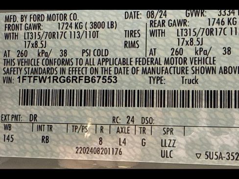 Used 2024 Ford F150 Raptor AWD/4WD image 28