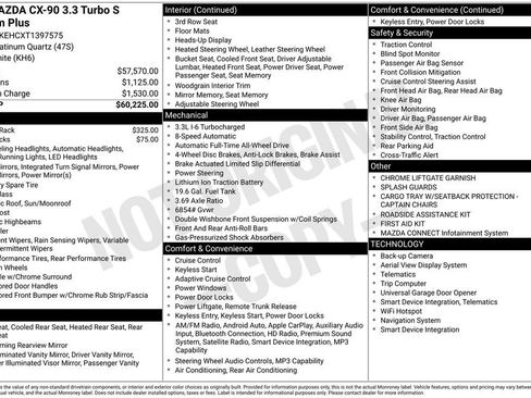 New 2026 MAZDA CX-90 3.3 Turbo S w/ Premium Plus AWD/4WD image 36