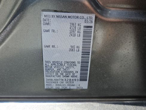 New 2026 Nissan Altima 2.5 SV FWD image 7