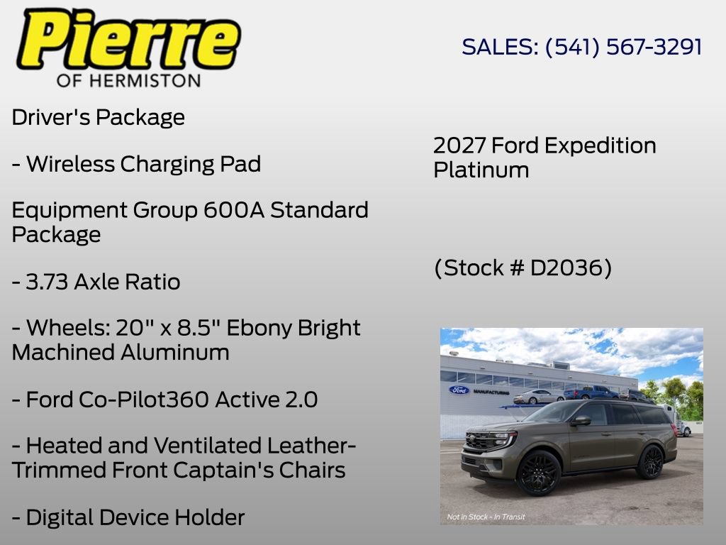 New 2027 Ford Expedition Platinum w/ Stealth Performance Package AWD/4WD image 18