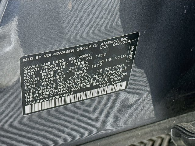 Certified 2024 Volkswagen Atlas SE AWD/4WD image 33