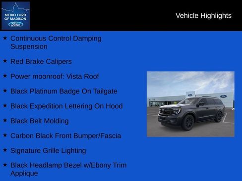 New 2025 Ford Expedition Platinum w/ Stealth Performance Package image 3