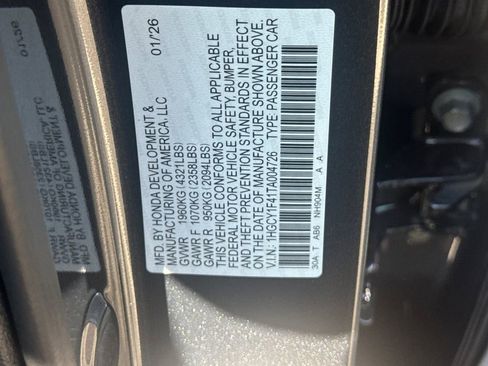 New 2026 Honda Accord SE image 33