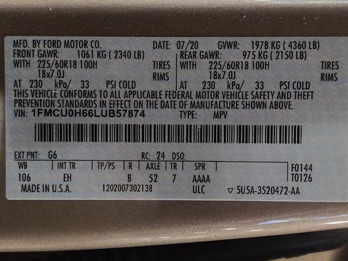 Used 2020 Ford Escape SEL FWD image 33
