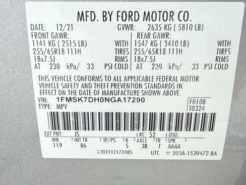 Used 2022 Ford Explorer XLT RWD image 36