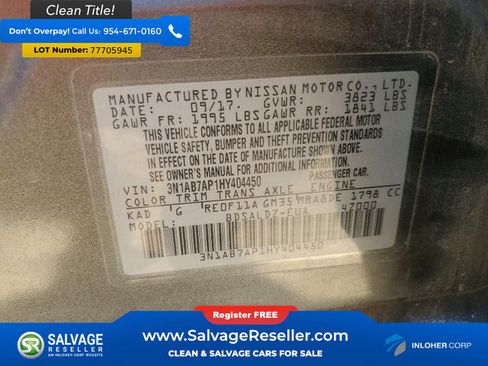 Used 2017 Nissan Sentra SV image 16