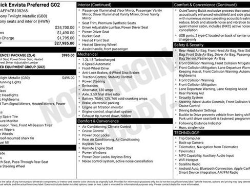 Used 2026 Buick Envista Preferred w/ Convenience I Package FWD image 6
