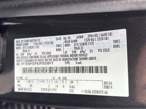Used 2018 Ford F150 XLT w/ Equipment Group 302A Luxury AWD/4WD image 27