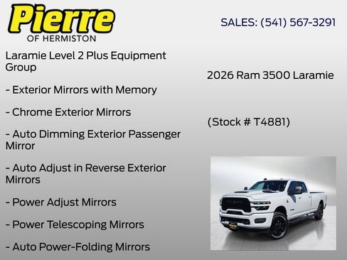 New 2026 RAM 3500 Laramie AWD/4WD image 18