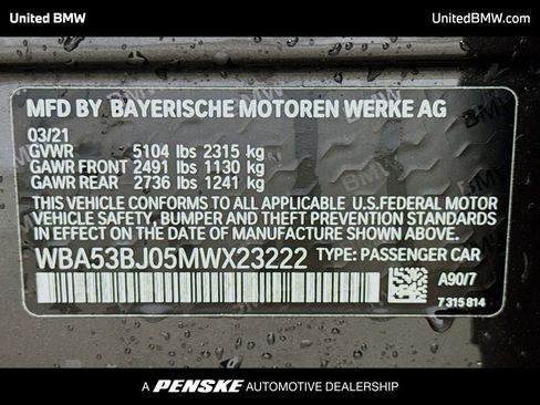 Used 2021 BMW 540i w/ M Sport Package image 15