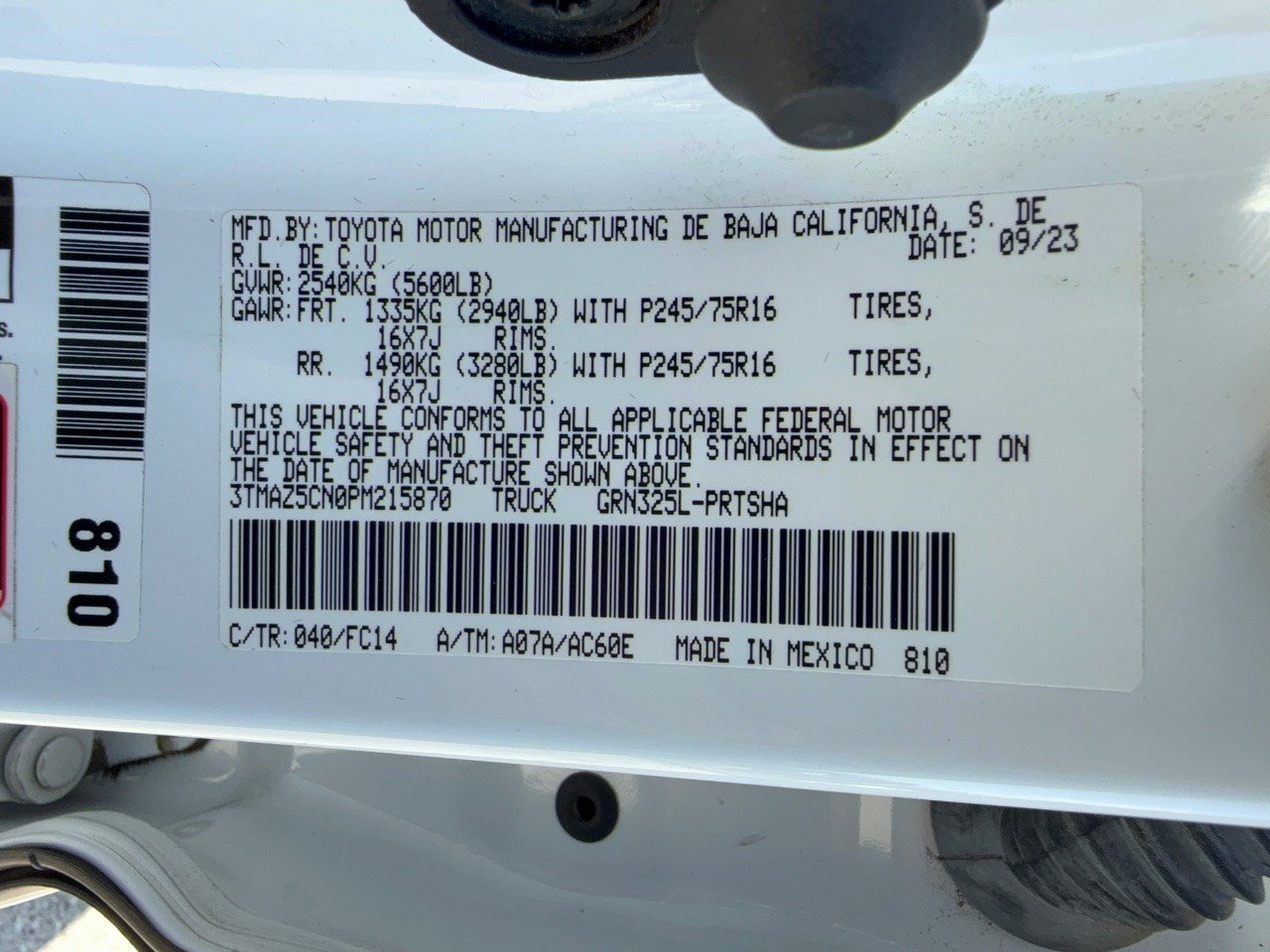 Used 2023 Toyota Tacoma SR5 RWD image 32