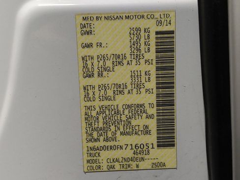 Used 2015 Nissan Frontier SV image 33