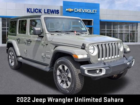 Used 2022 Jeep Wrangler Unlimited Sahara w/ Cold Weather Group AWD/4WD image 1