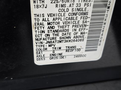 Certified 2019 Nissan Rogue SV w/ Sun & Sound Touring Package image 35