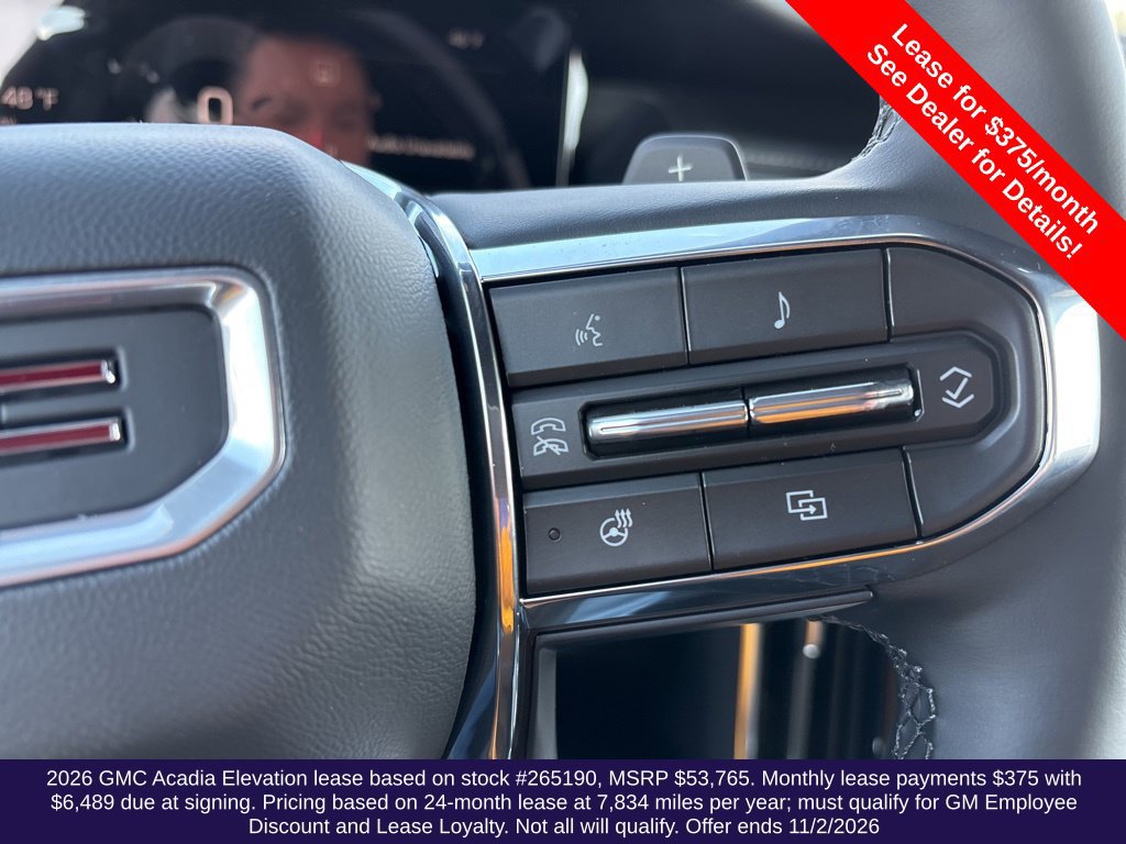 New 2026 GMC Acadia Elevation w/ Elevation Premium Package FWD image 33