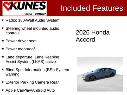 New 2026 Honda Accord SE image 2