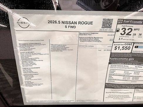 New 2026 Nissan Rogue S FWD image 39