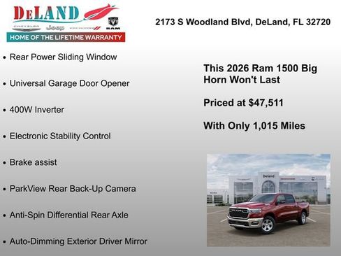 New 2026 RAM 1500 Big Horn AWD/4WD image 30