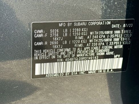 Certified 2024 Subaru Outback Onyx Edition XT w/ Popular Package #2 AWD/4WD image 43