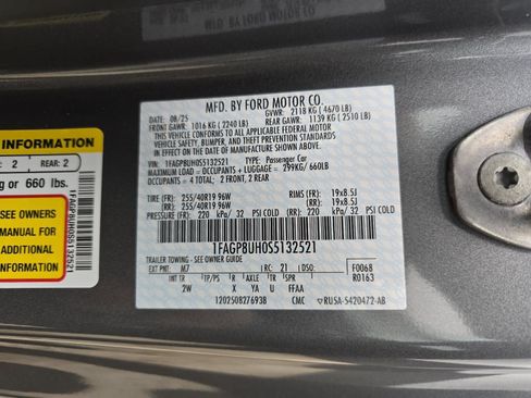 Used 2025 Ford Mustang Convertible w/ Mustang Nite Pony Package RWD image 29