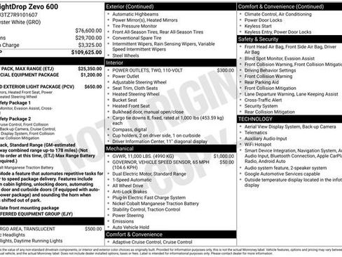 Used 2024 Chevrolet Brightdrop 600 w/ Battery Pack, Max Range AWD/4WD image 1