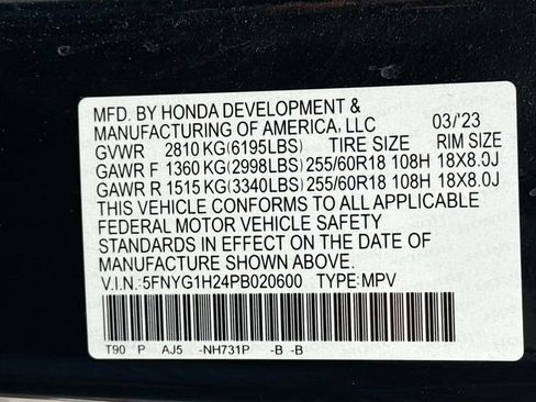 Certified 2023 Honda Pilot LX image 29