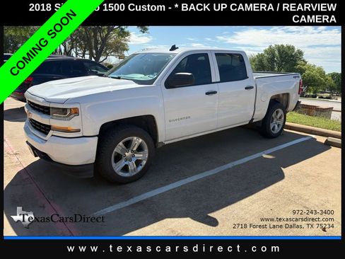 Used 2018 Chevrolet Silverado 1500 Custom w/ Custom Value Package image 2