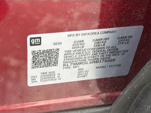 Used 2024 Chevrolet TrailBlazer LT w/ LT Cold Weather Package AWD/4WD image 29