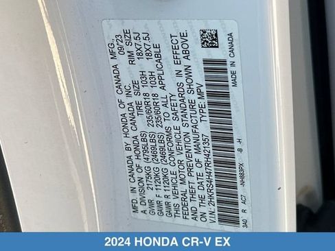 Certified 2024 Honda CR-V EX image 32