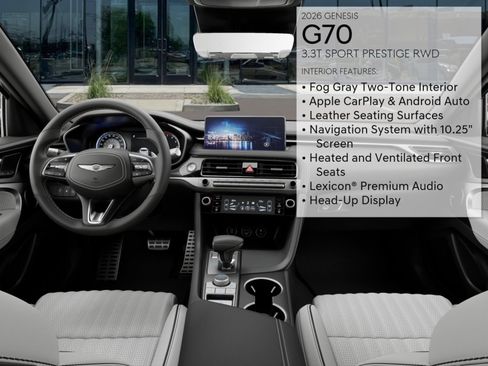 New 2026 Genesis G70 3.3T Sport Prestige RWD image 15