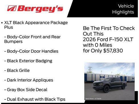 New 2026 Ford F150 XLT w/ Equipment Group 302A MID image 5