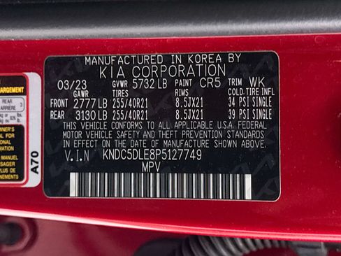 Certified 2023 Kia EV6 GT AWD/4WD image 44