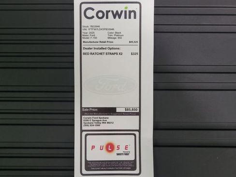 New 2025 Ford F150 Platinum w/ Equipment Group 702A High image 2