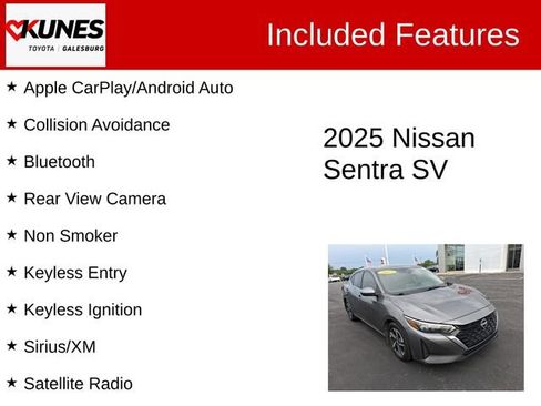 Used 2025 Nissan Sentra SV FWD image 2