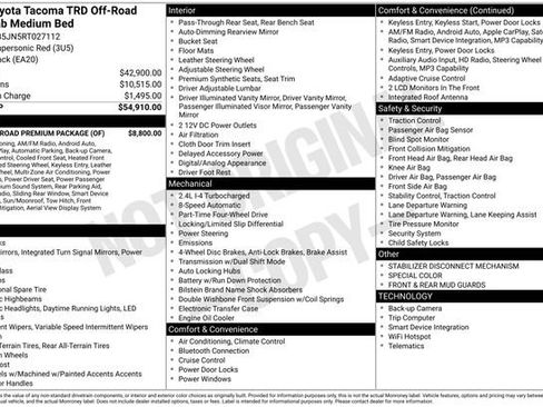 Used 2024 Toyota Tacoma TRD Off-Road w/ TRD Off Road Premium Package image 7