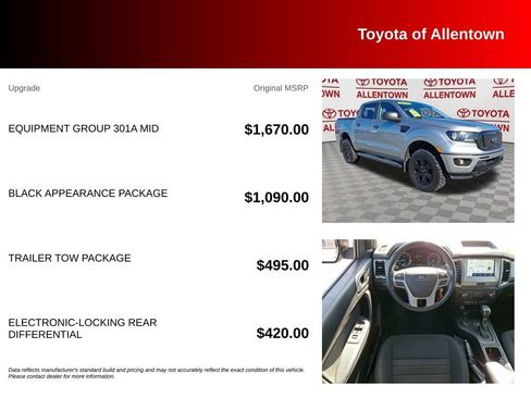 Used 2020 Ford Ranger XLT w/ Equipment Group 301A Mid AWD/4WD image 5