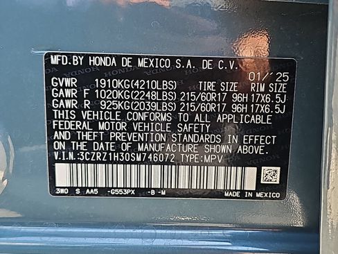 Used 2025 Honda HR-V LX image 38