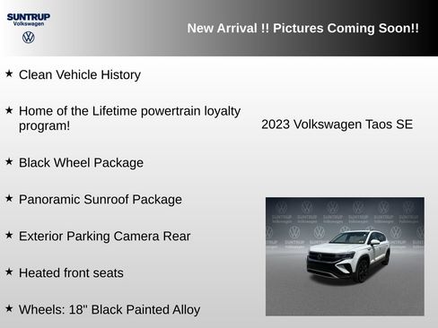 Used 2023 Volkswagen Taos SE w/ Panoramic Sunroof Package FWD image 6