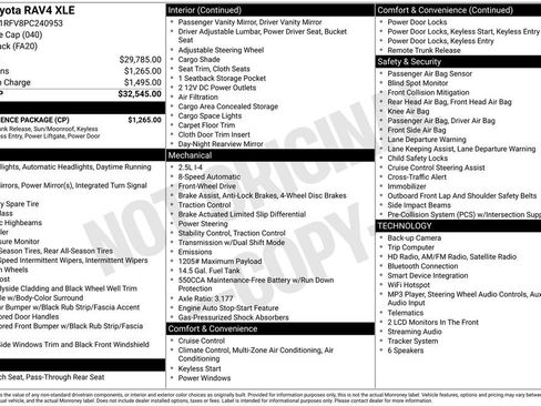 Used 2023 Toyota RAV4 XLE w/ Convenience Package FWD image 35