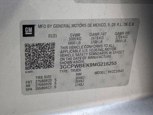 Used 2021 Chevrolet Silverado 1500 Custom w/ LPO, Dark Essentials Package image 20