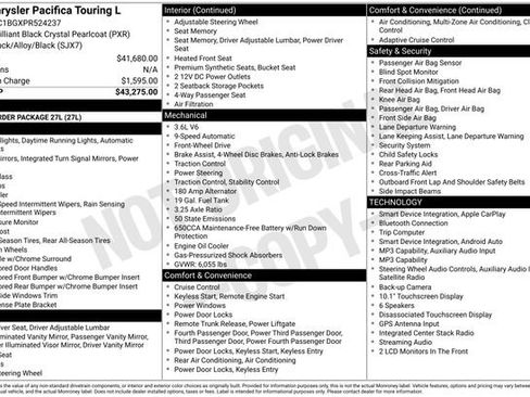 Used 2023 Chrysler Pacifica Touring-L FWD image 4