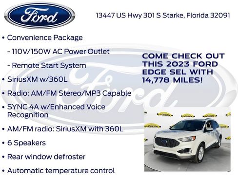 Certified 2023 Ford Edge SEL w/ Convenience Package image 22